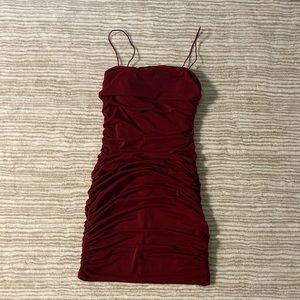 Princess Polly Holloway Wishes Mini Dress - Red (Size 6)